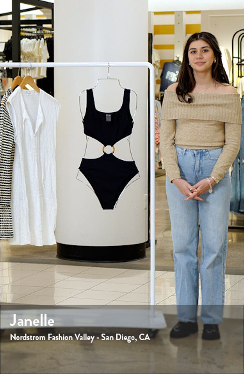 Ky Rib Cutout One-Piece Swimsuit, sales video thumbnail