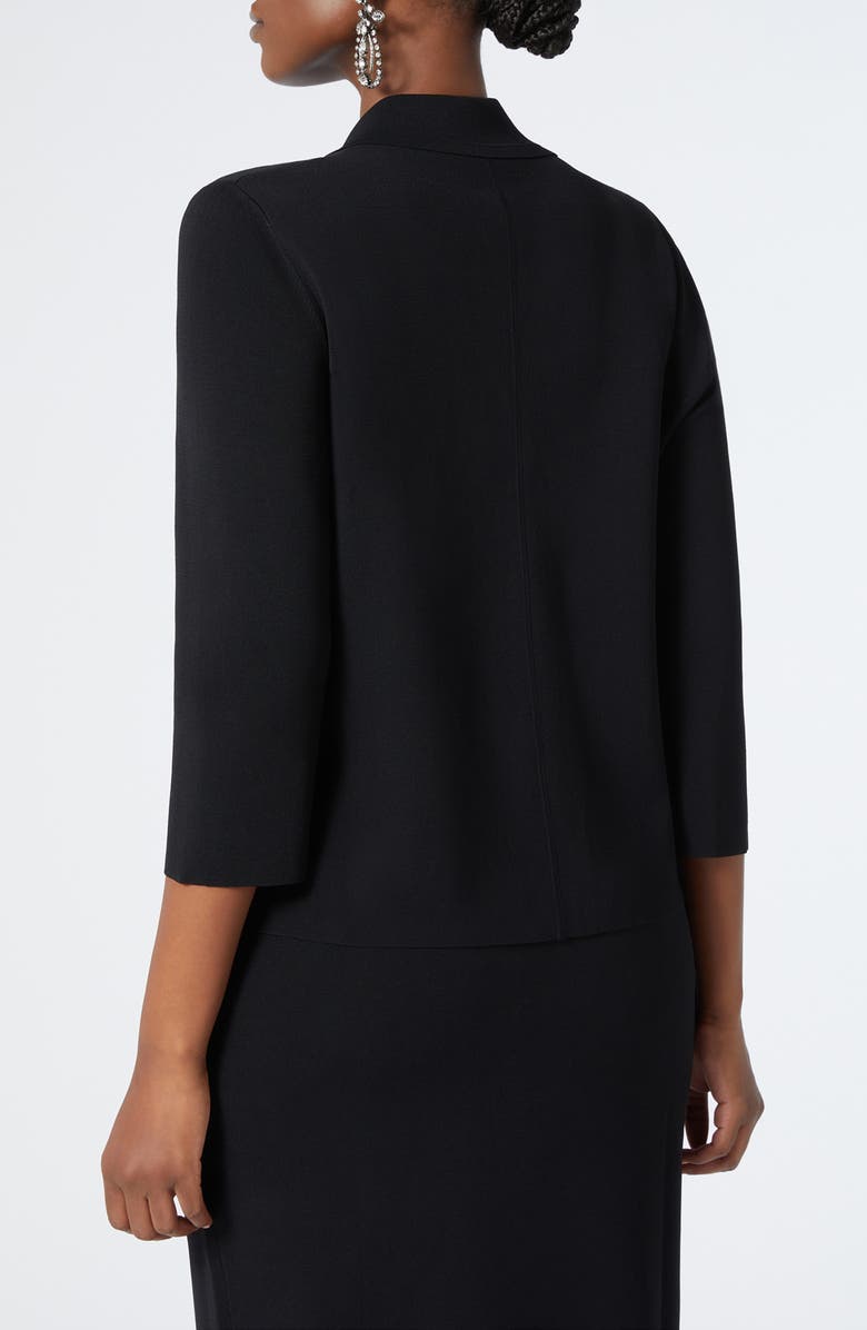 Marina Rinaldi Comune Embellished Button Cardigan, Alternate, color, Black