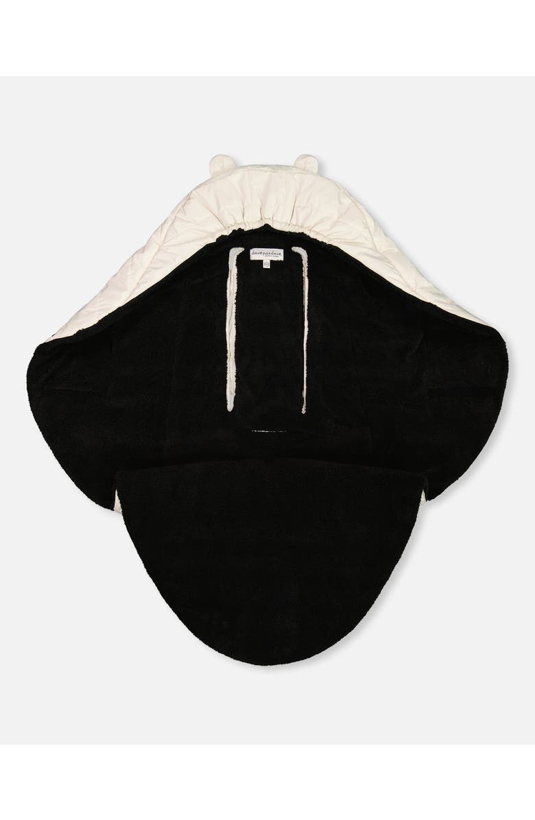 Deux par Deux Baby Unisex Snuggly Wrap Silver White For Car Seat And Stroller, Alternate, color,