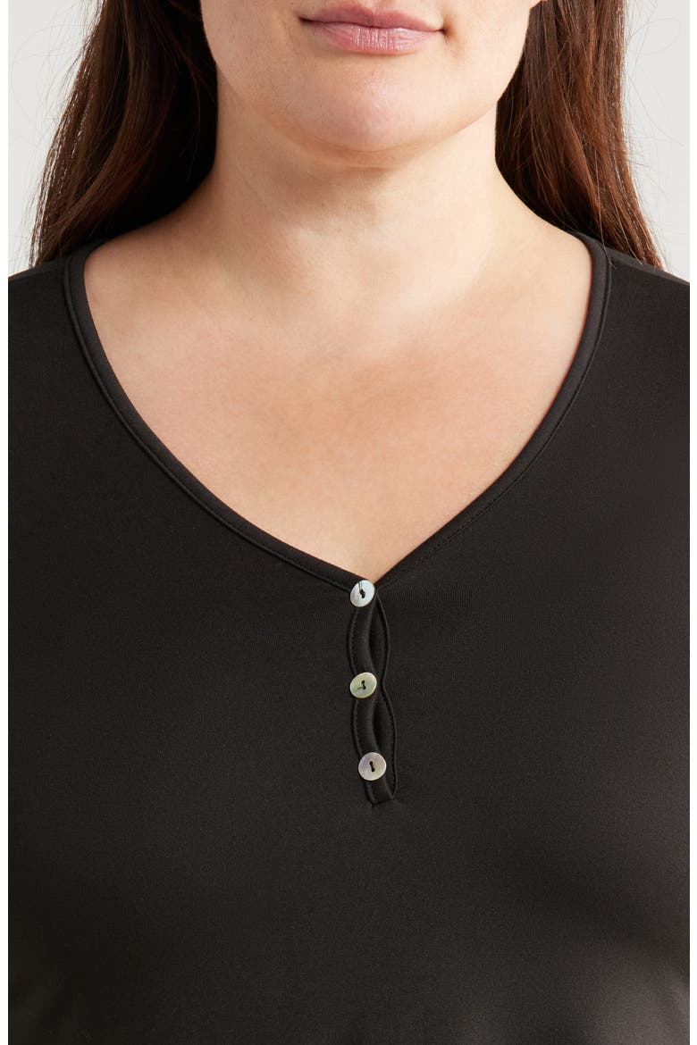 Three-Button Tunic, Alternate, color, BLACK