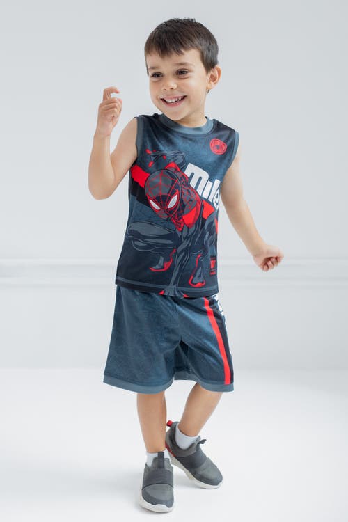 Marvel Spider-man Athletic Tank Top & Shorts Set In Blue