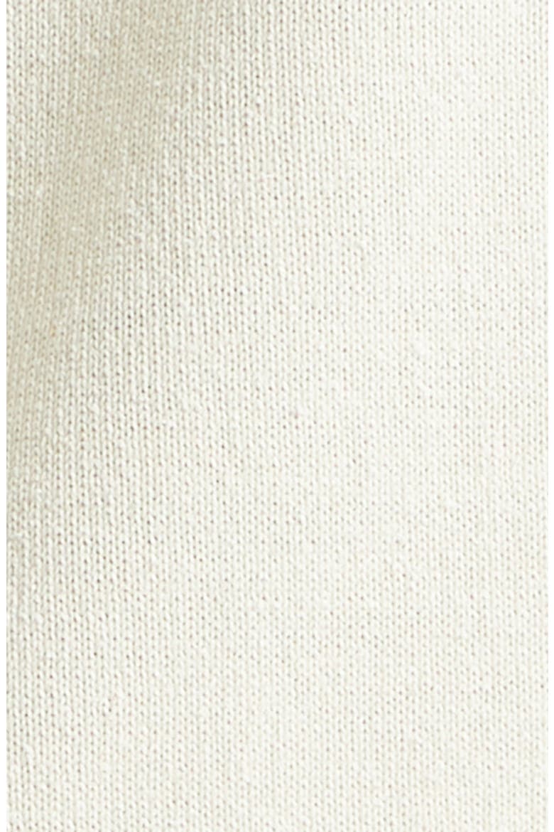 Short Sleeve Silk Polo Sweater, Alternate, color, ECRU