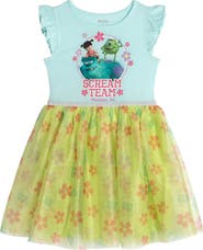 Disney Monsters Inc. Flutter Sleeve Tulle Tutu Dress