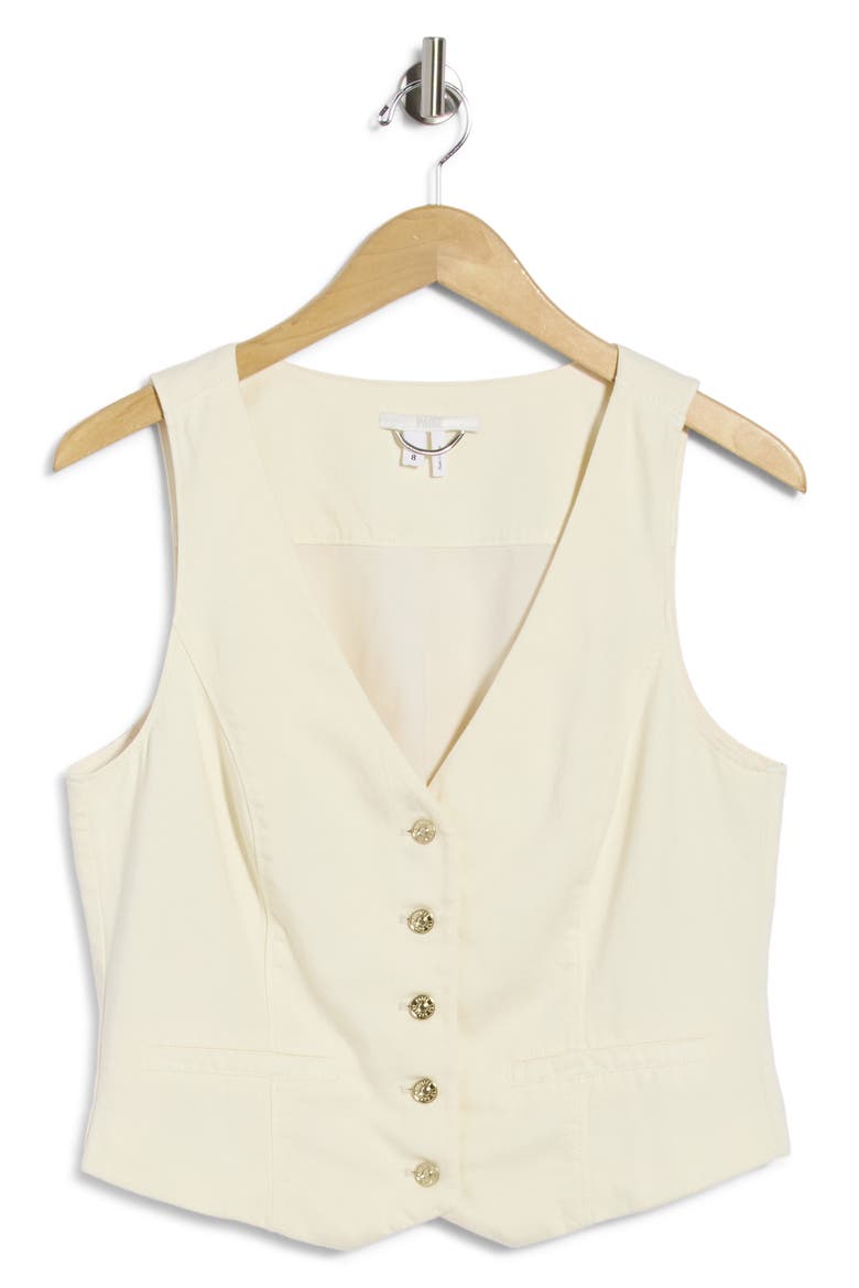 Antonella Cotton Blend Vest, Main, color, QUARTZ SAND