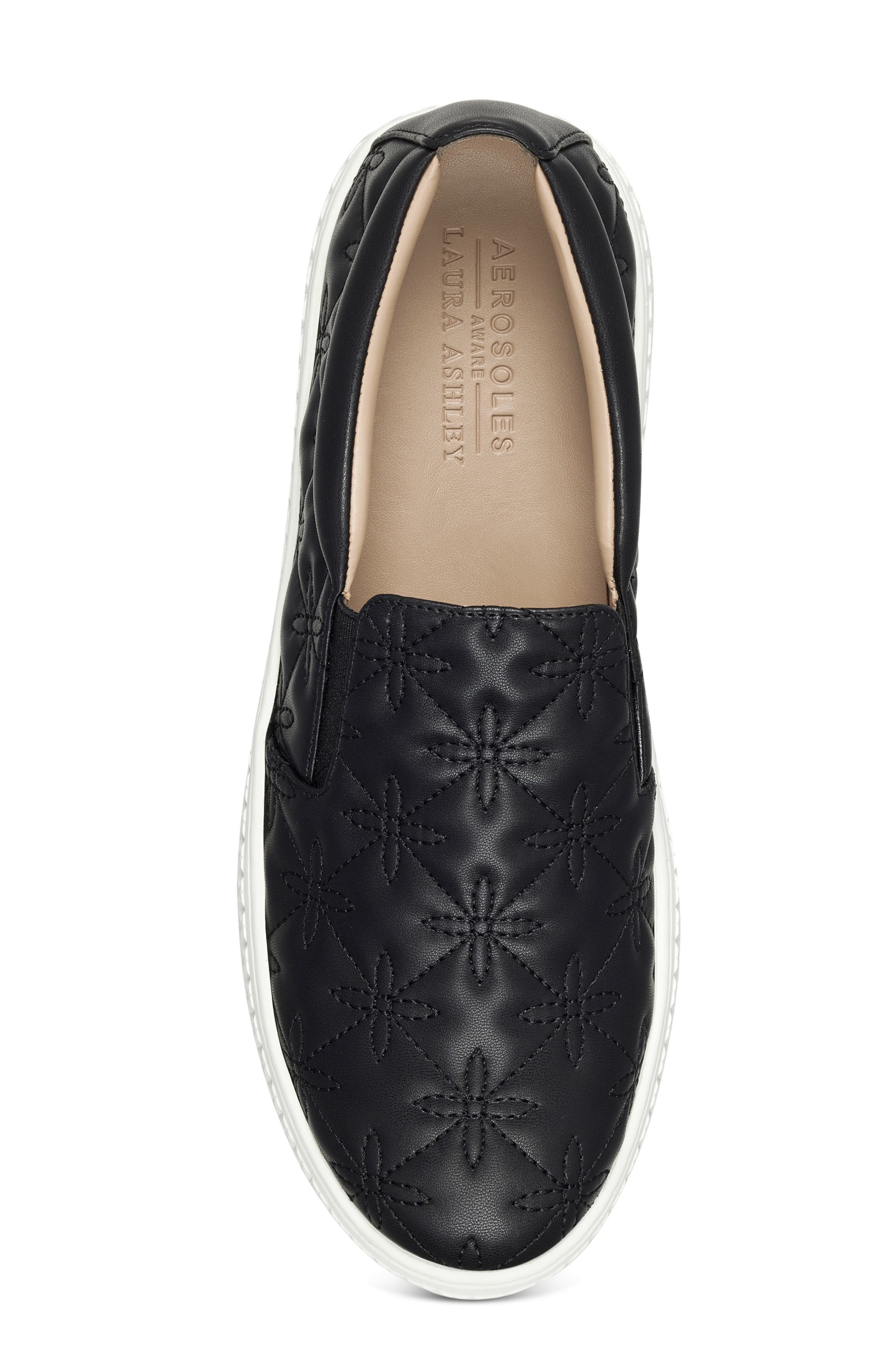 Aerosoles x Laura Ashley Erin Quilted Slip-On Sneaker, Alternate, color, 