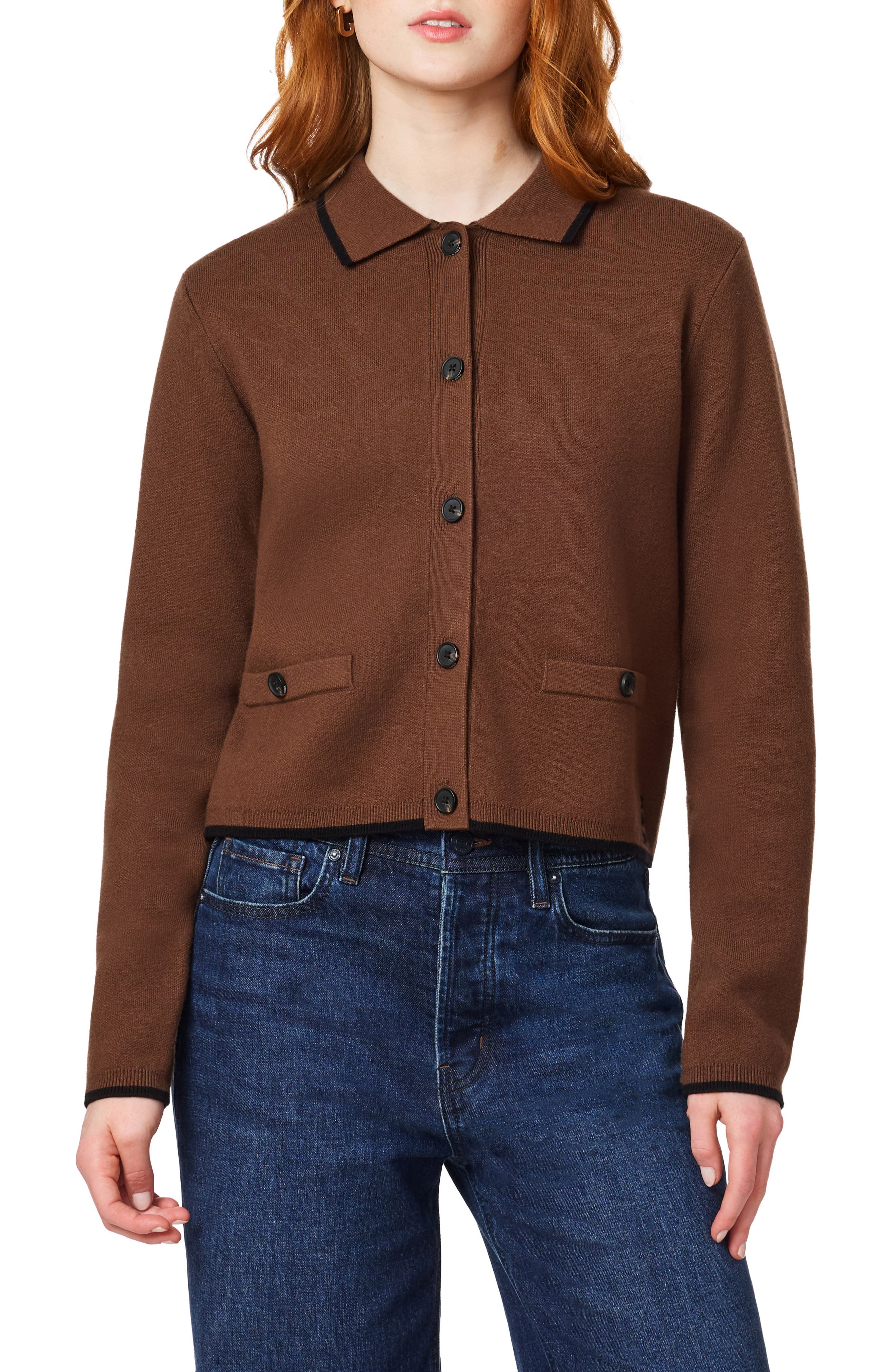 Spread Collar Cardigan