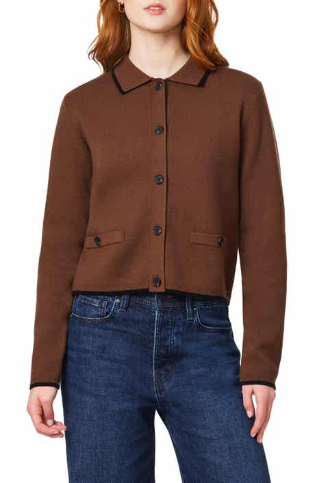 Spread Collar Cardigan