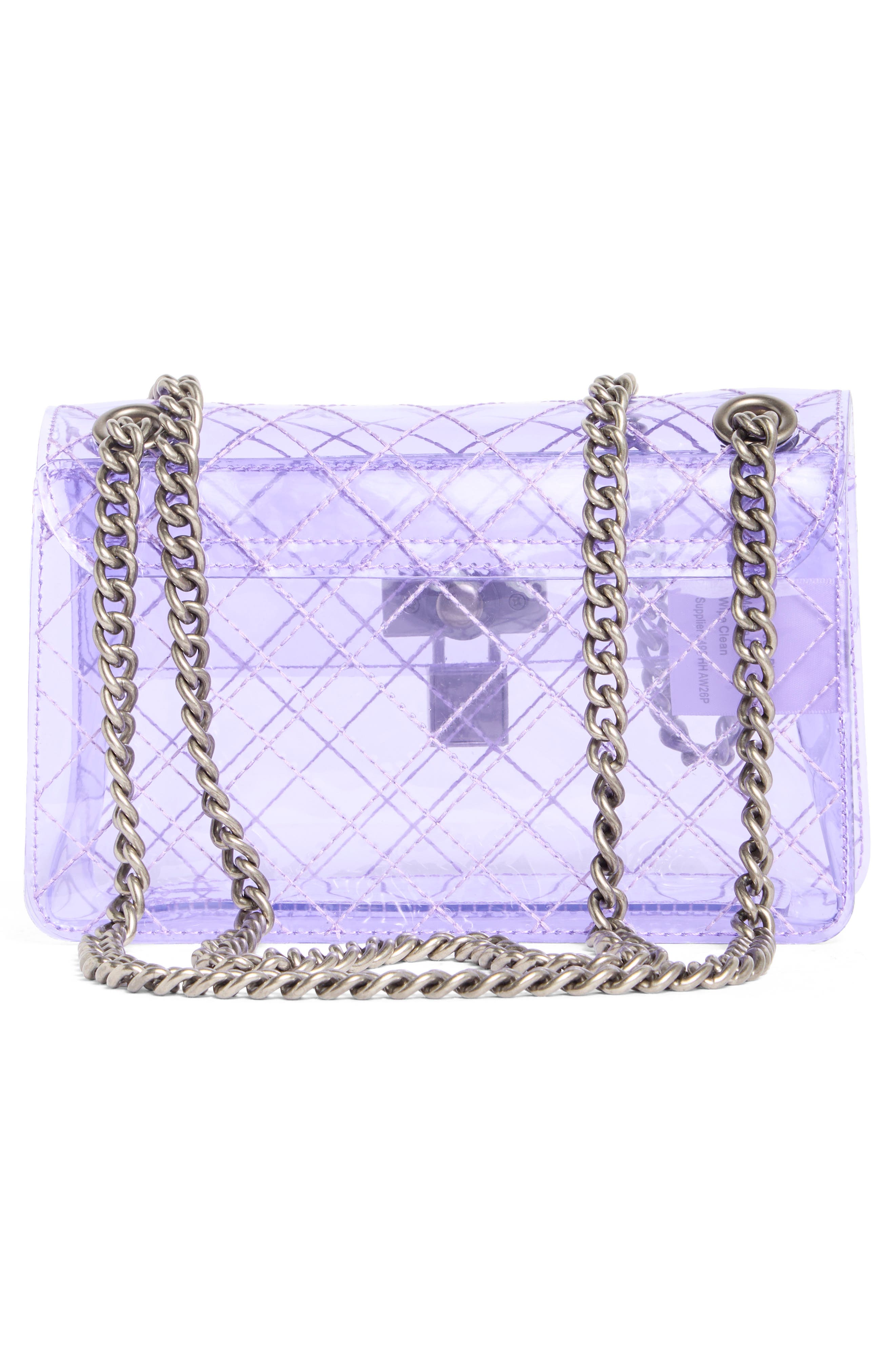 Mini Brixton Vinyl Crossbody Bag, Alternate, color, LIGHT/ PASTEL PURPLE