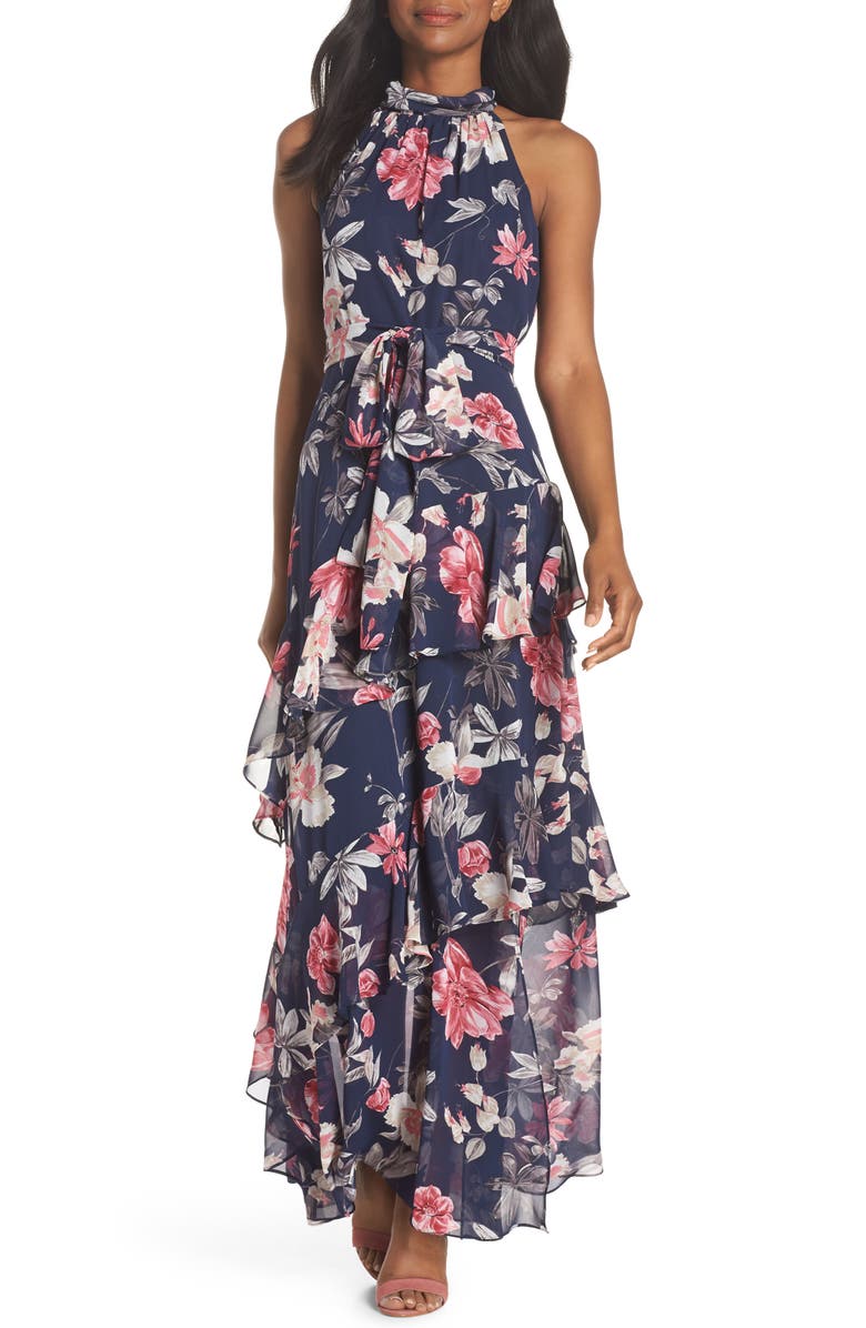 ariel halter maxi dress ARIEL HALTER DRESS APEROL main image 0