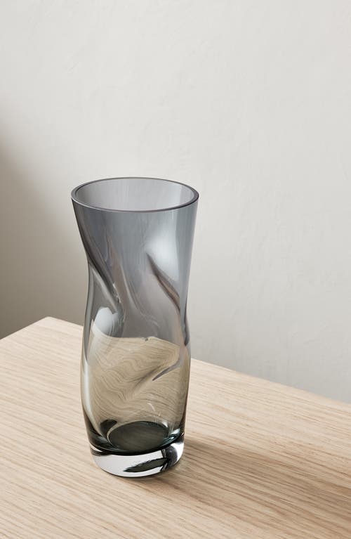 Orrefors Squeezetall Vase In Blue