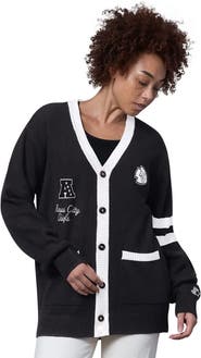 STARTER Women's Starter Black Kansas City Chiefs Back Shot Button-Up Cardigan