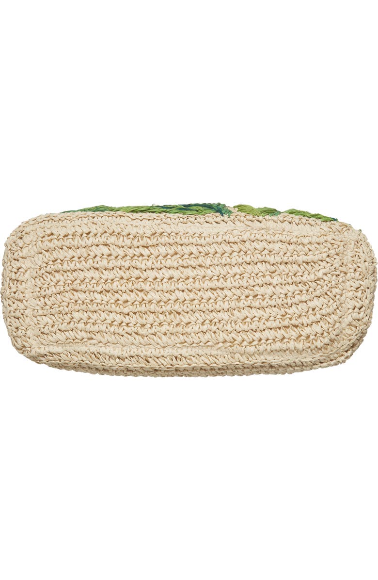 Nordstrom Flamingo Packable Woven Raffia Tote, Alternate, color,