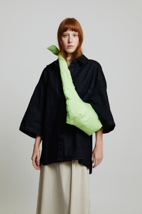 Lefrik Biwa Puffy Mini Bag In Green
