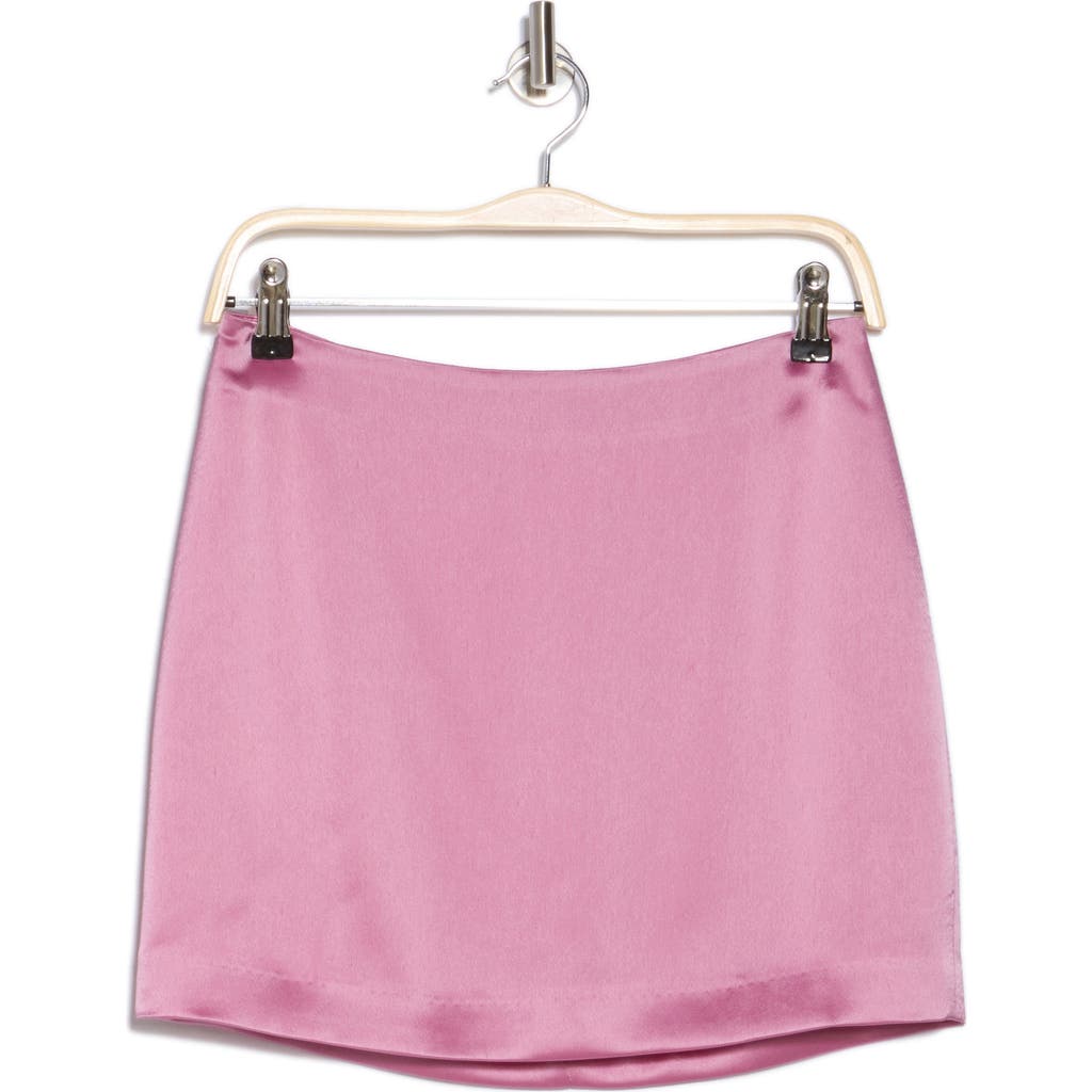 Cinq À Sept Doris Satin Miniskirt In Primrose