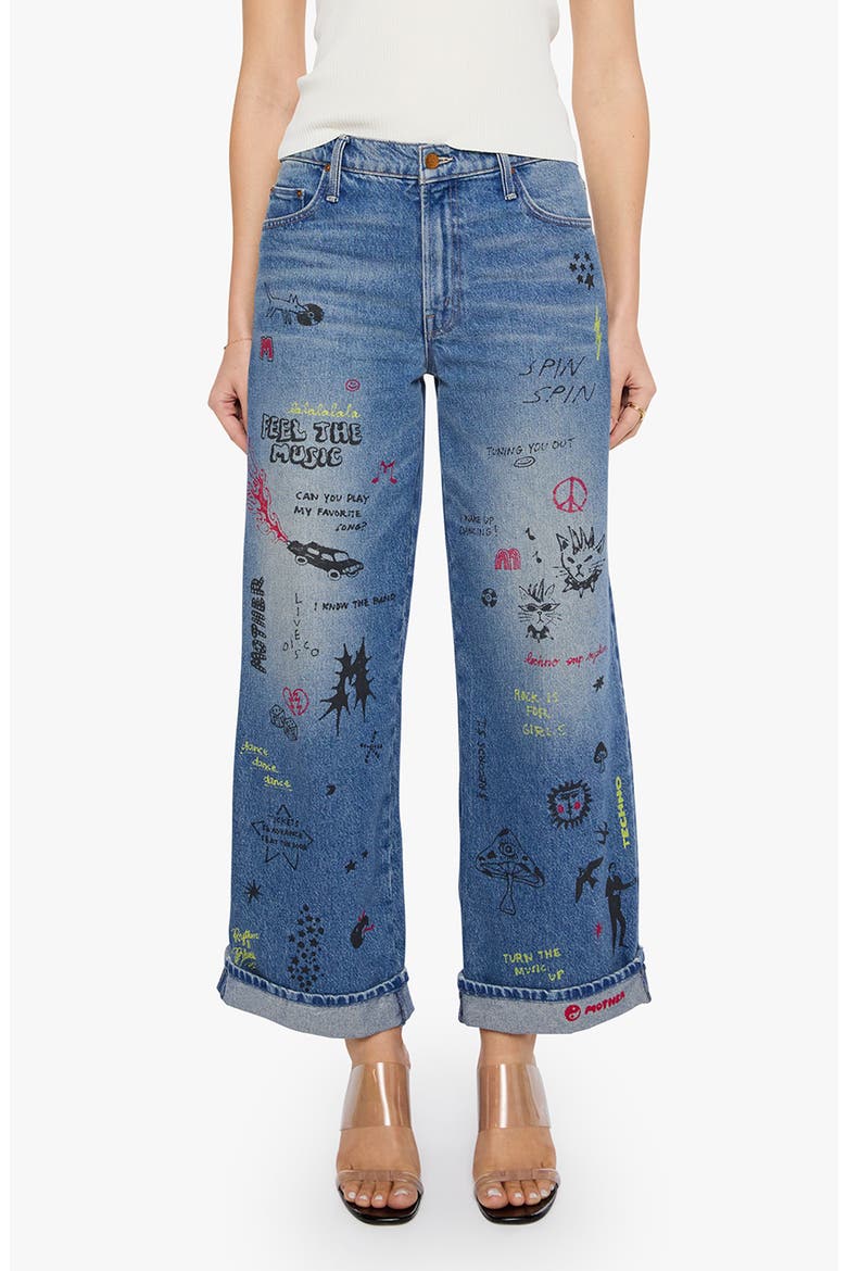The Smoothie Flood Cuff High Waist Wide Leg Jeans, Main, color, TOOTSIE