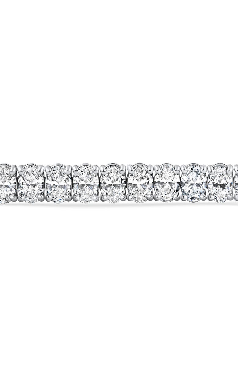 Bliss Diamond 16Ct TW Oval Diamond Tennis Bracelet 14k Gold 7" Lab Grown, Alternate, color, White Gold