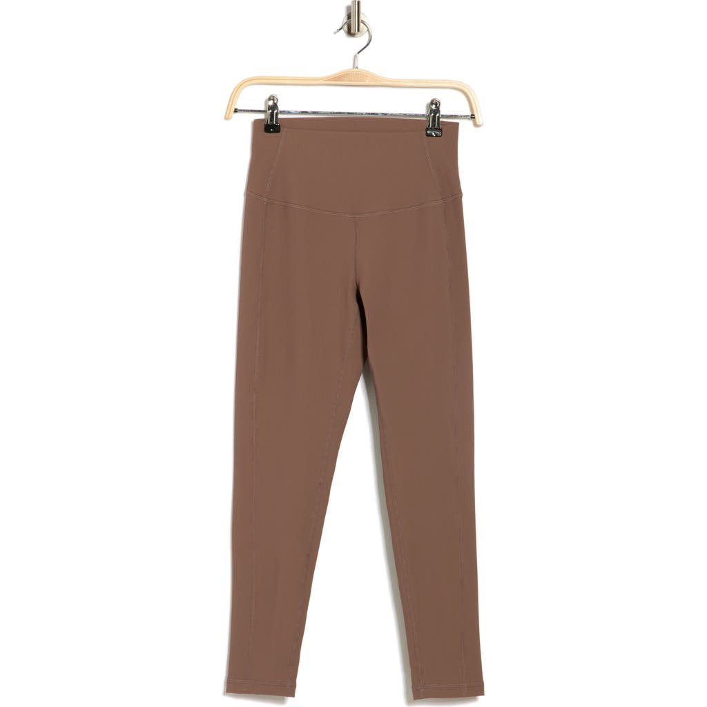 Z By Zella Perform High Waist Rib 7/8 Leggings In Gray