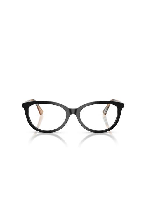 Burberry 54mm Cat Eye Optical Glasses In Black
