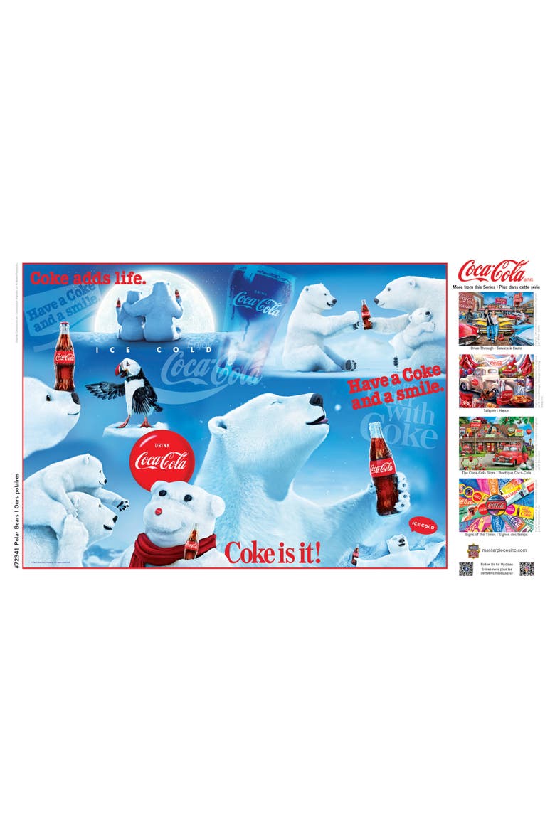 Coca-Cola Polar Bears 1000 Piece Puzzle, Alternate, color, Multicolor