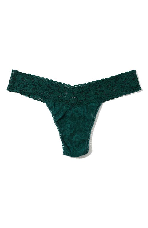 Hanky Panky Signature Lace Low Rise Thong In Green