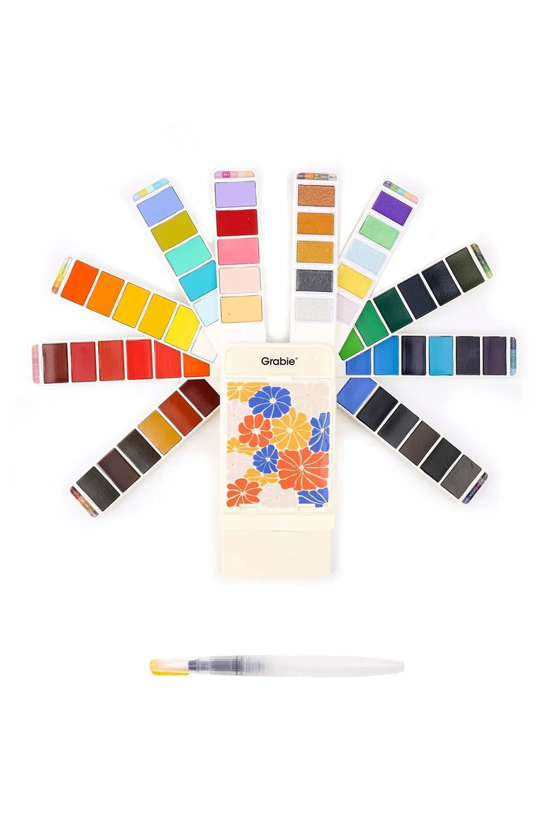Foldable Watercolor Set, Main, color, Ivory