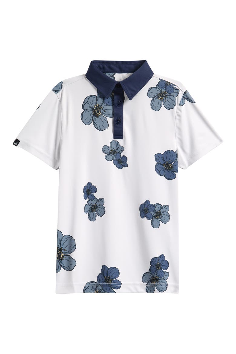 Kids' Walker Polo, Main, color, GLACIER/ NAVY
