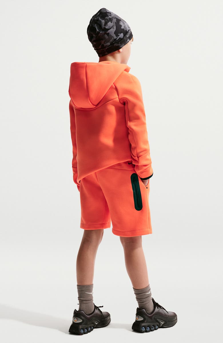 Nike Kids' Fleece Shorts, Alternate, color, Turf Orange/ Black