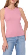 Halogen® Fitted Ribbed Tank Top
