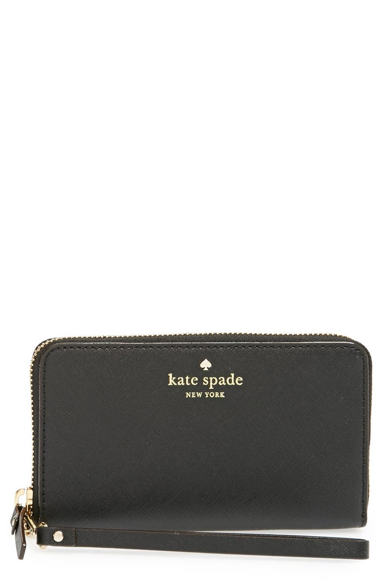 Kate Spade New York 'cedar street - jordie' zip around leather wallet, Main, color,
