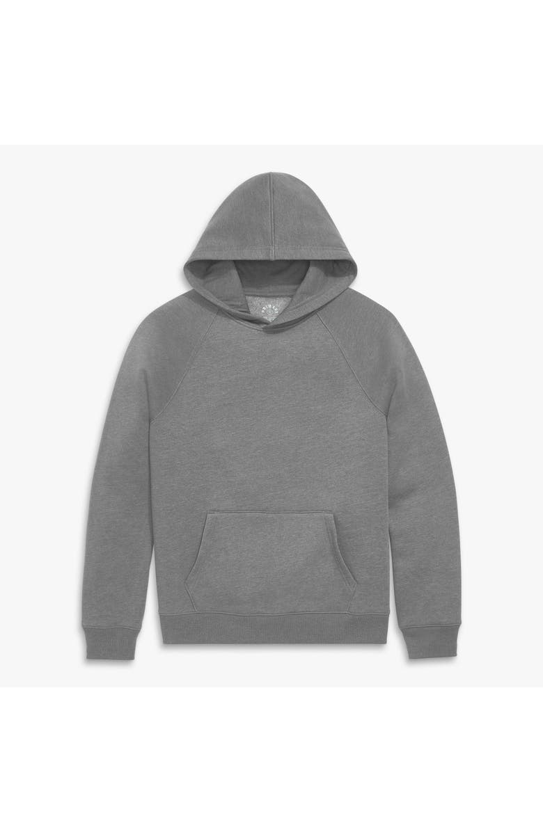 Primary Adult Cozy Fleece Pullover Hoodie, Main, color, Heather Black