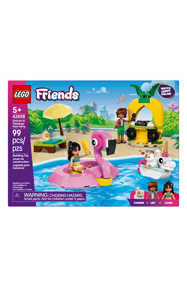 LEGO<sup>®</sup> 5+ Friends Unicorn & Flamingo Pool Party - 42658, Main, color, Multi