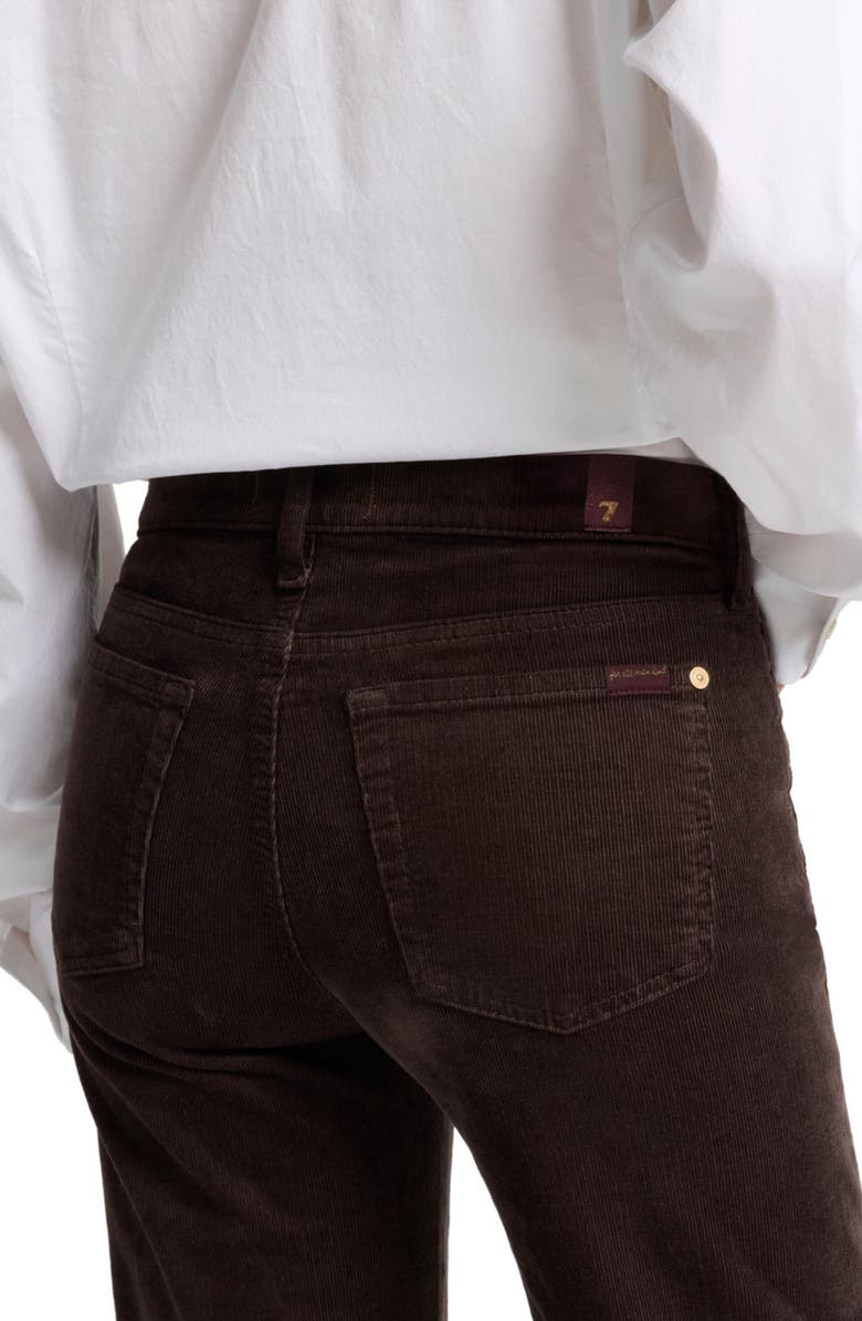 7 For All Mankind Dojo Tailorless Twist Seam Flare Corduroy Pants, Alternate, color,