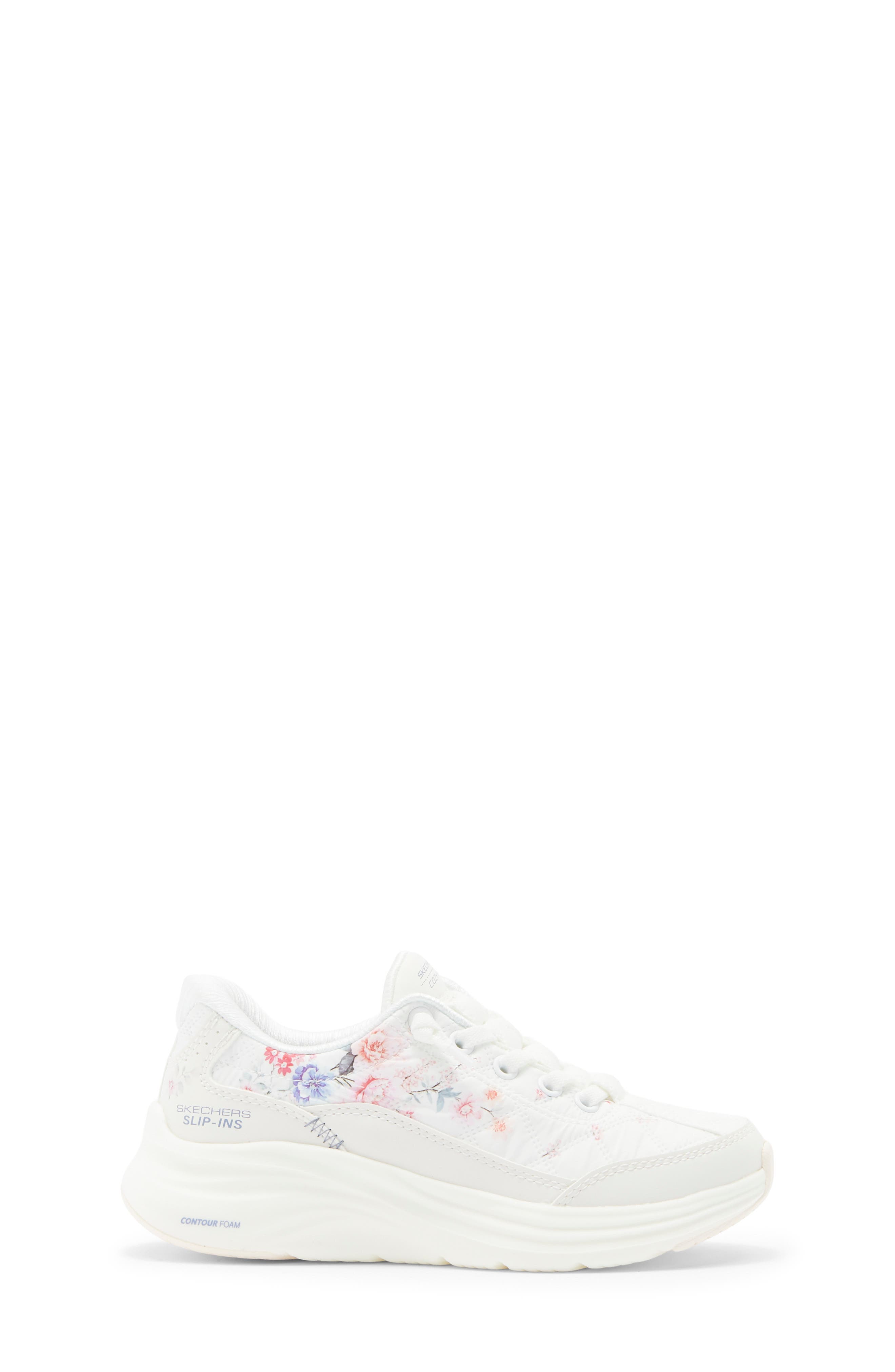 Kids' Hands Free Slip-ins® Contour Foam Sneaker, Alternate, color, WHT
