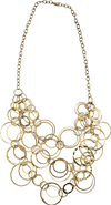 MADISON BEVERLY HILLS Vintage Costume 1970s Circle Bib Necklace