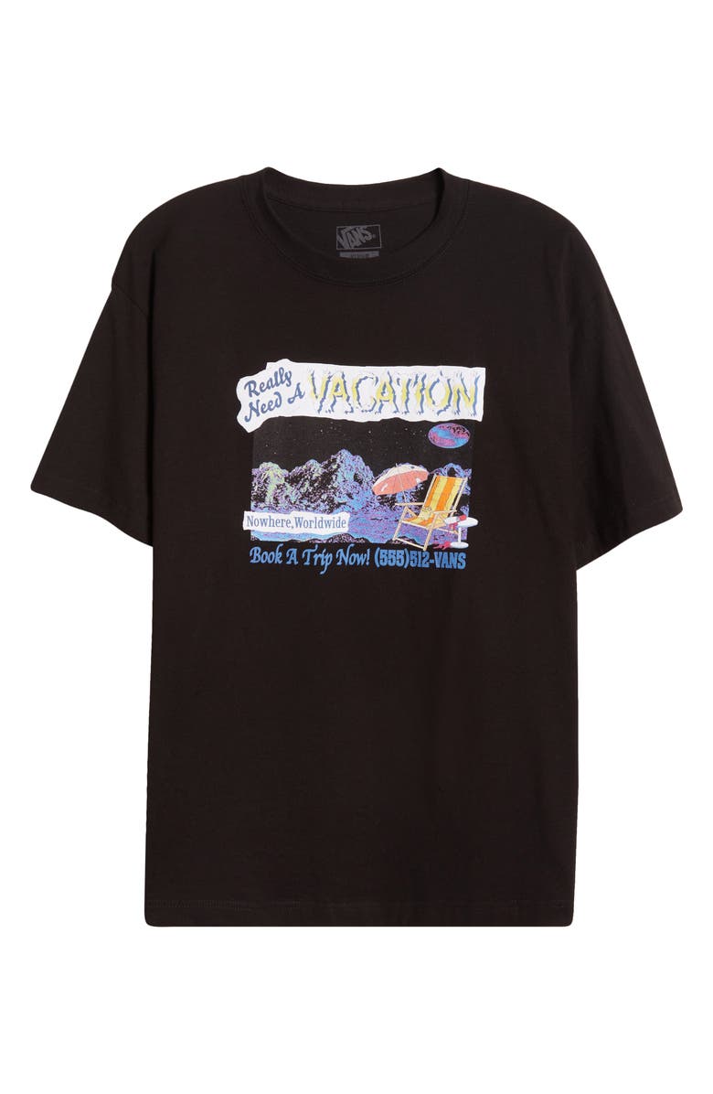 Vans Need a Vacation Graphic T-Shirt, Alternate, color, Black