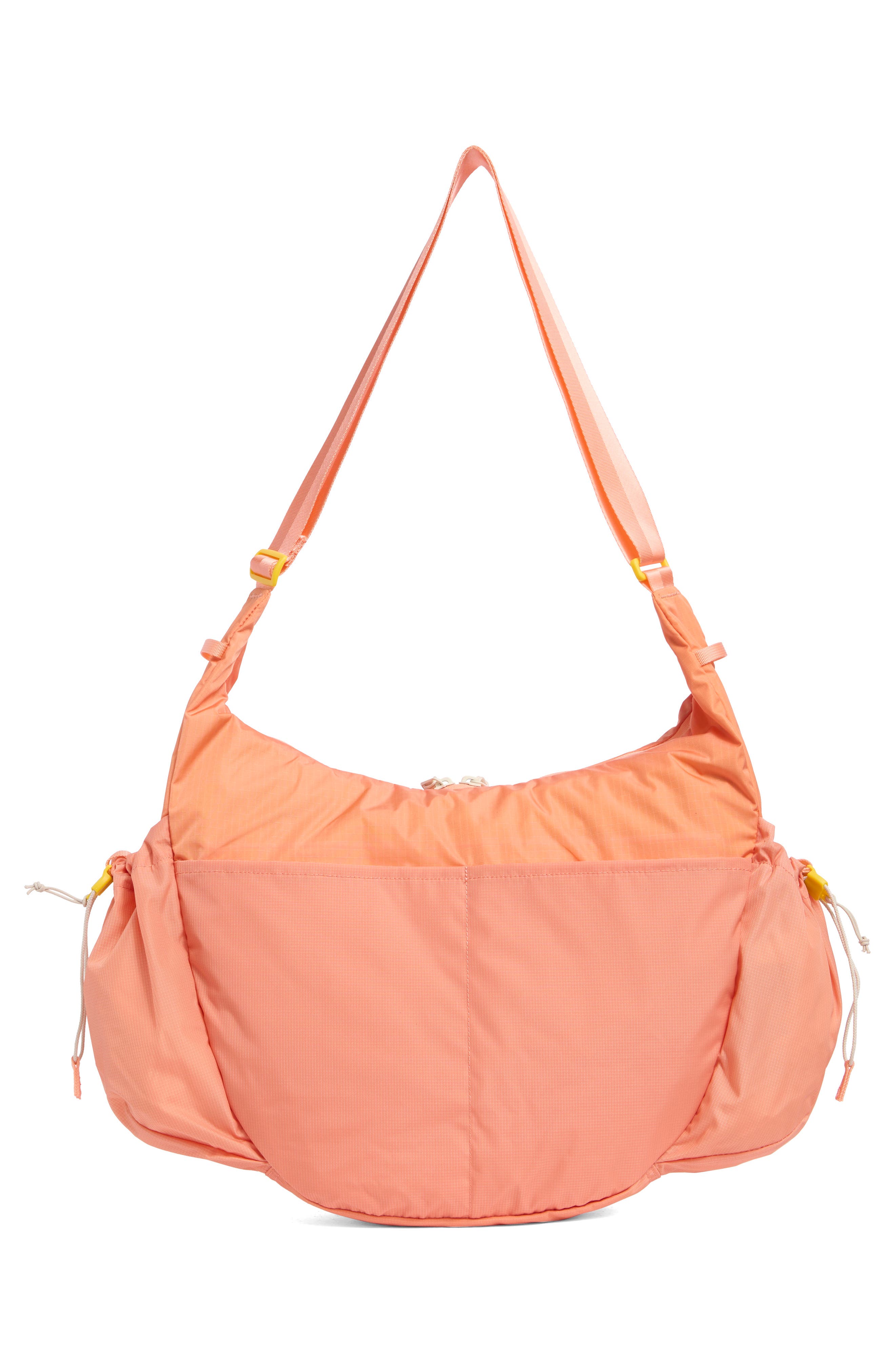 Water Resistant Crescent Crossbody Bag, Alternate, color, SUNSET CORAL