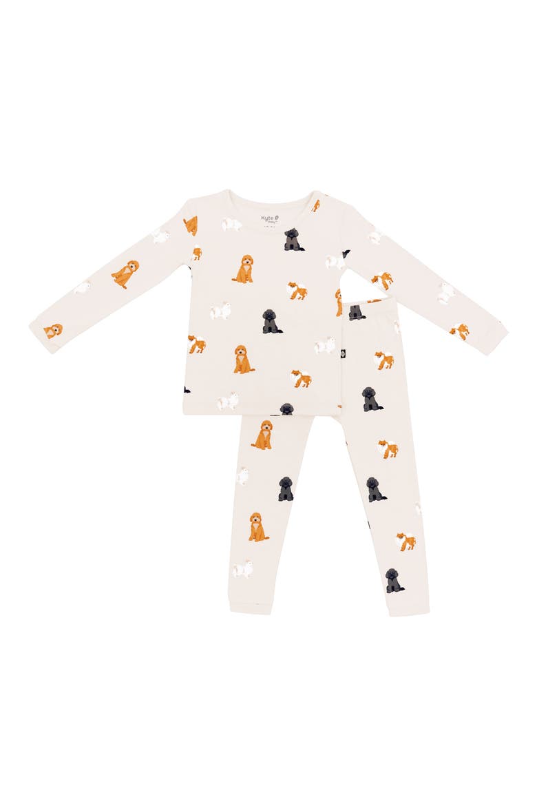 Kids' Print Fitted Two-Piece Pajamas, Main, color, FLUFFY DOG