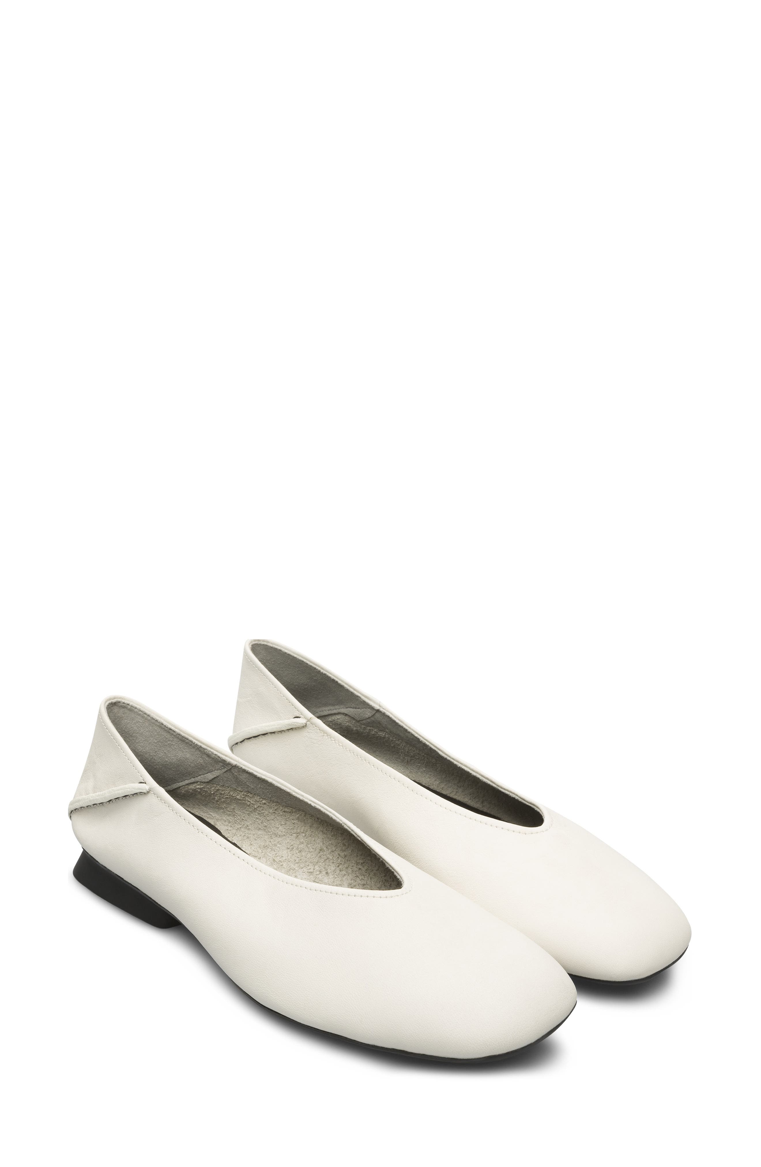 Casi Myra Ballet Flat, Main, color, WHITE NATURAL