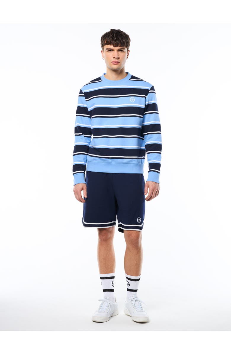 Sergio Tacchini Strisce Stripe Crewneck, Alternate, color, Maritime Blue