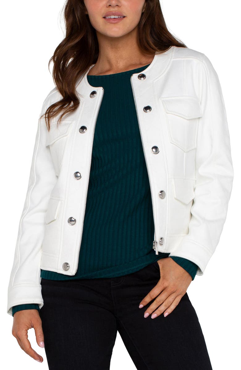 Liverpool Los Angeles Crop Stretch Jacket, Alternate, color, 