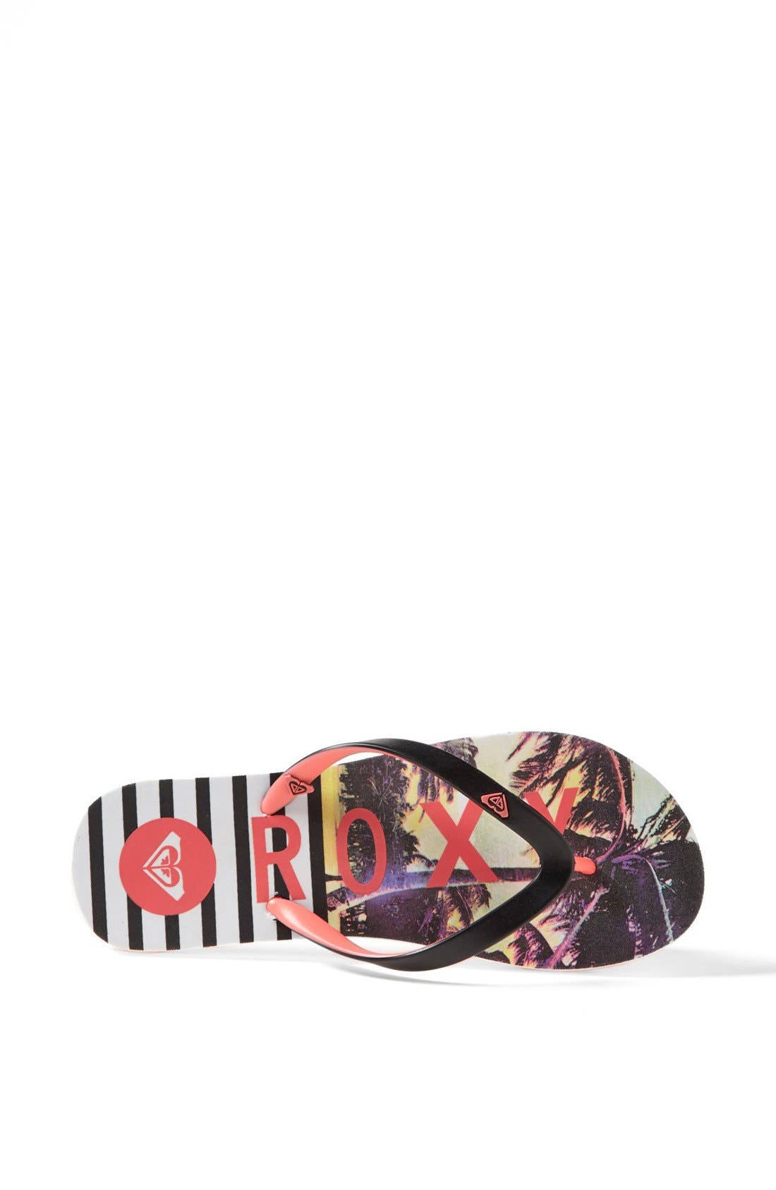 'Tahiti V' Sandal, Alternate, color, BLACK PINK
