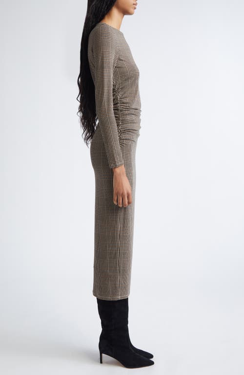 Veronica Beard Char Prince Of Wales Long-sleeve Mini Dress In Gray