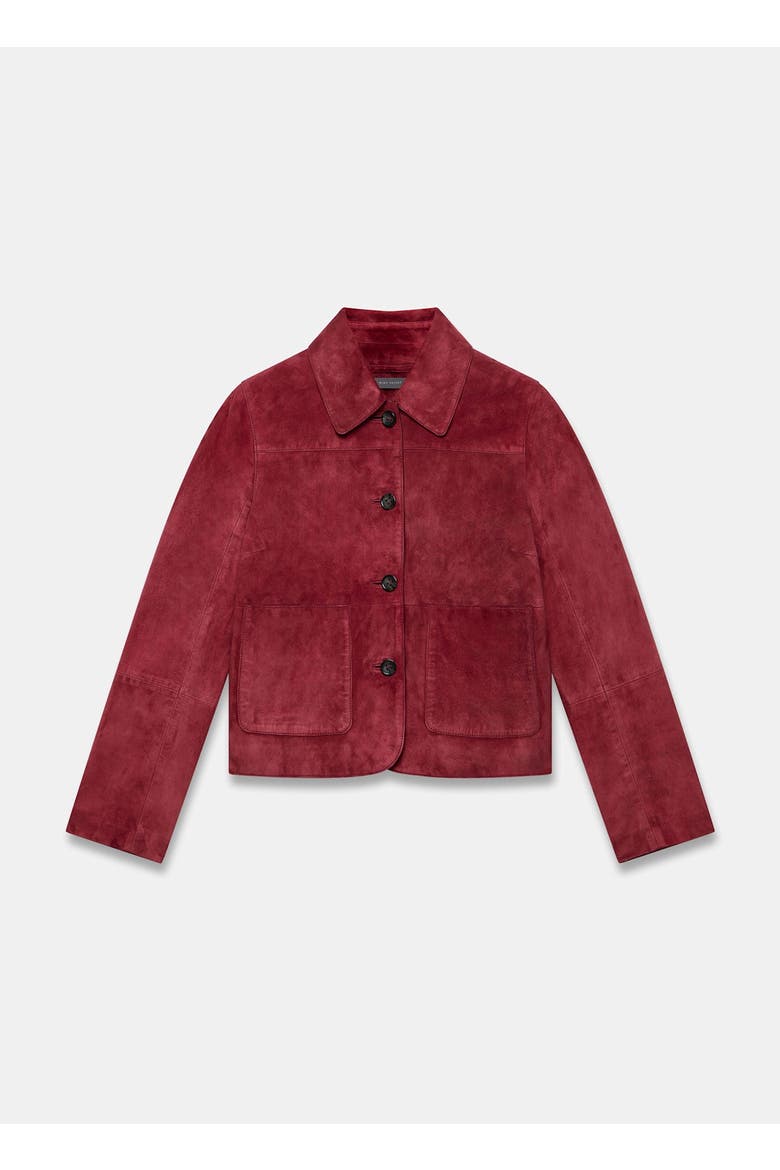 The Essential Suede Jacket, Alternate, color, Red