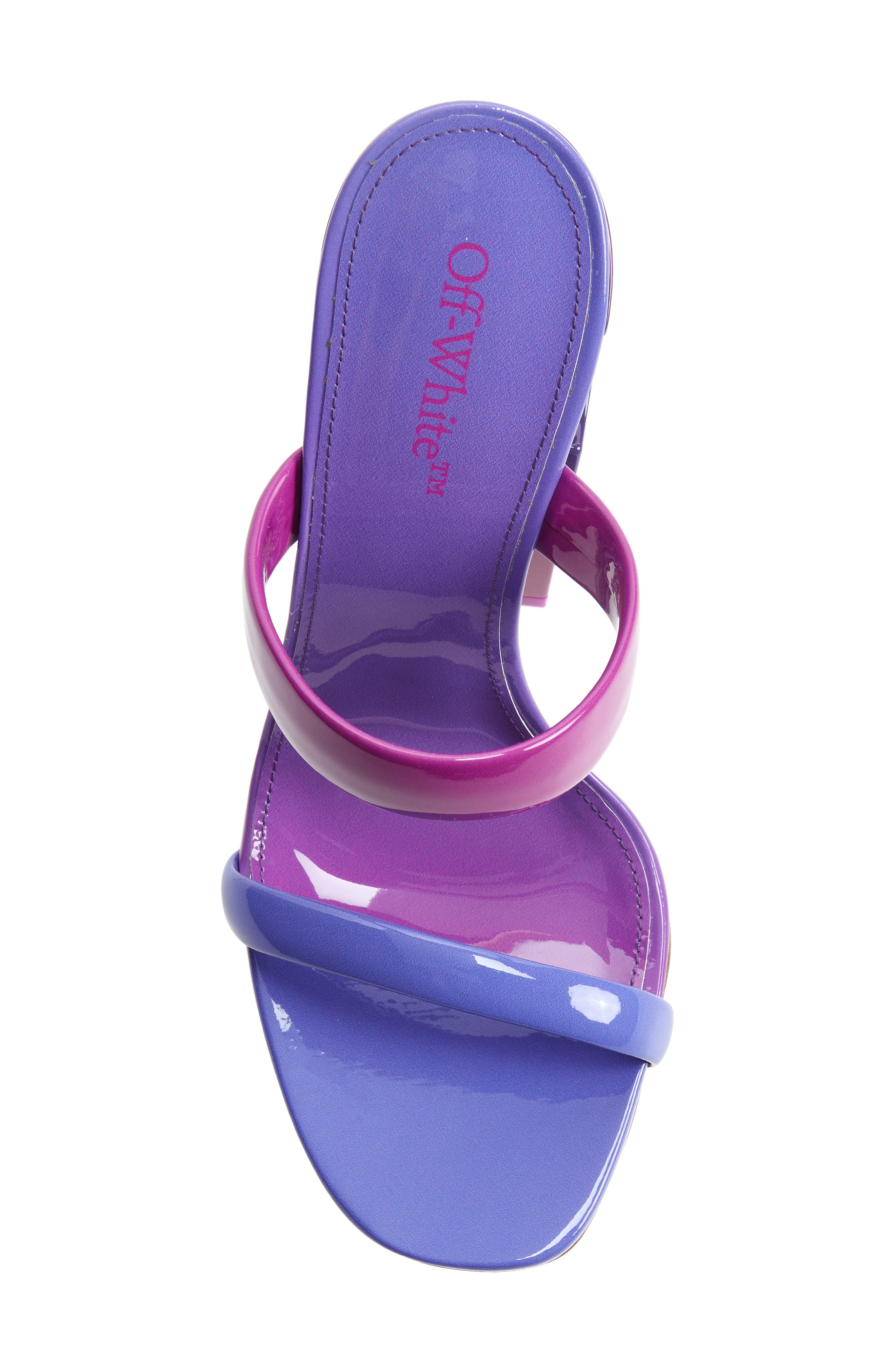 Off-White Shade Meteor Block Heel Slide Sandal, Alternate, color, 
