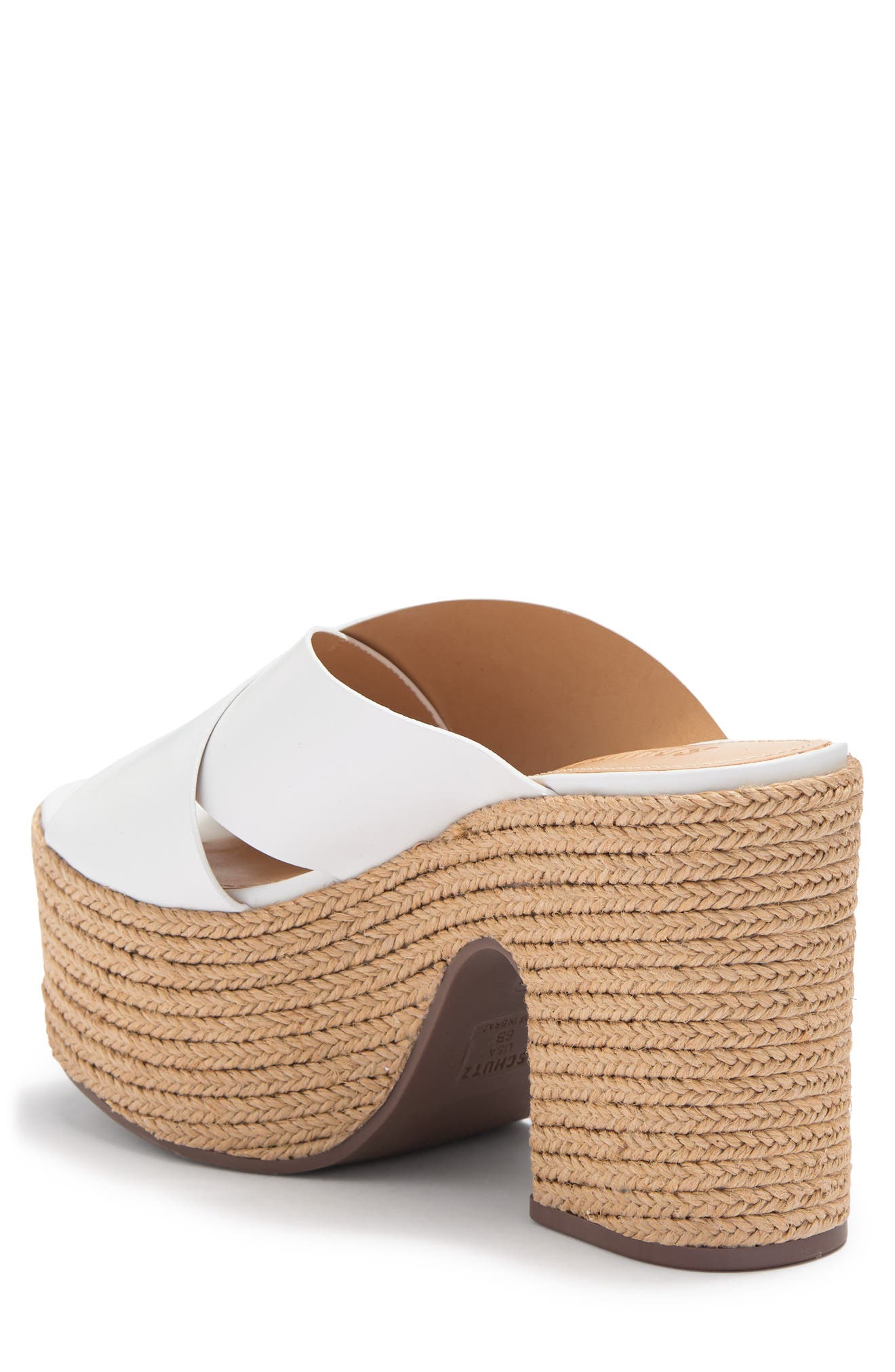 Schutz Lora Platform Espadrille Mule Sandal, Alternate, color, 