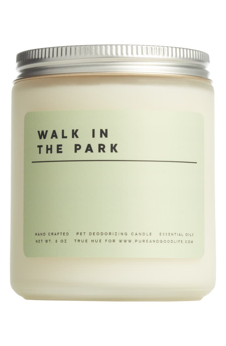 Pure + Good Walk in the Park Pet Deodorizing Soy Wax Candle, Main, color,