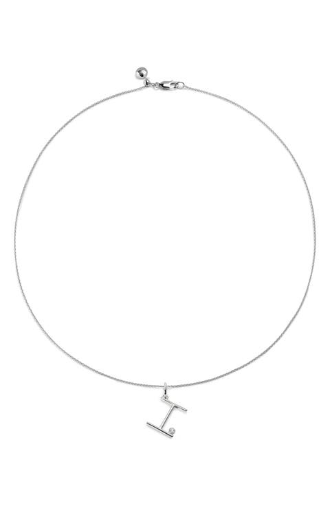 Lab Grown Diamond Initial Pendant