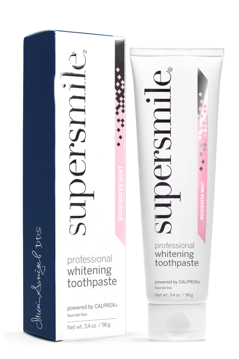 Fluoride Free Professional Whitening Toothpaste - Rosewater Mint, Main, color, White