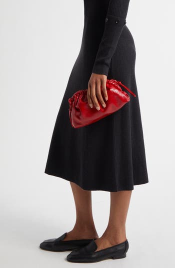 Small Cloud Leather Clutch