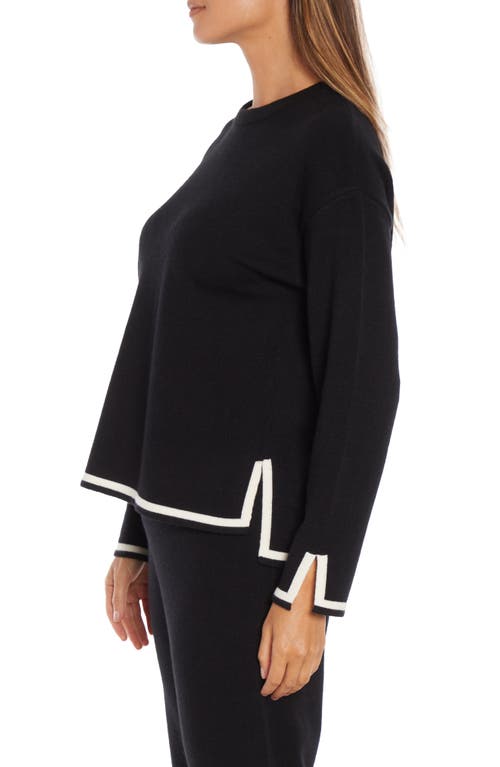 Three Dots Hazel Sweater In Anthracite